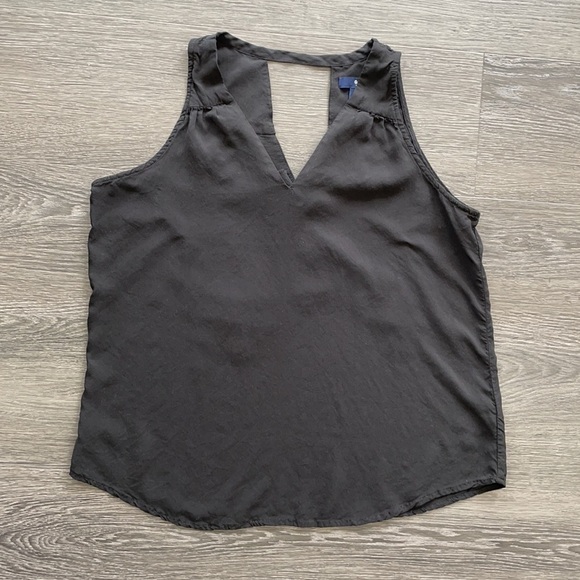 SzM GAP dressy black double v neck tank - Picture 5 of 5